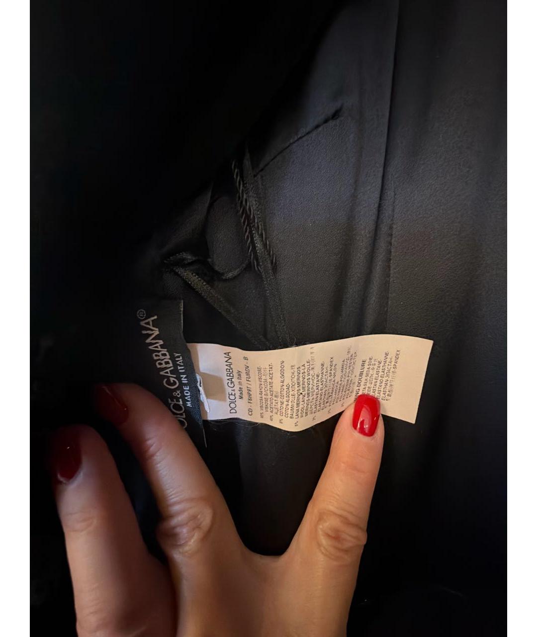 DOLCE&GABBANA Черное коктейльное платье, фото 3