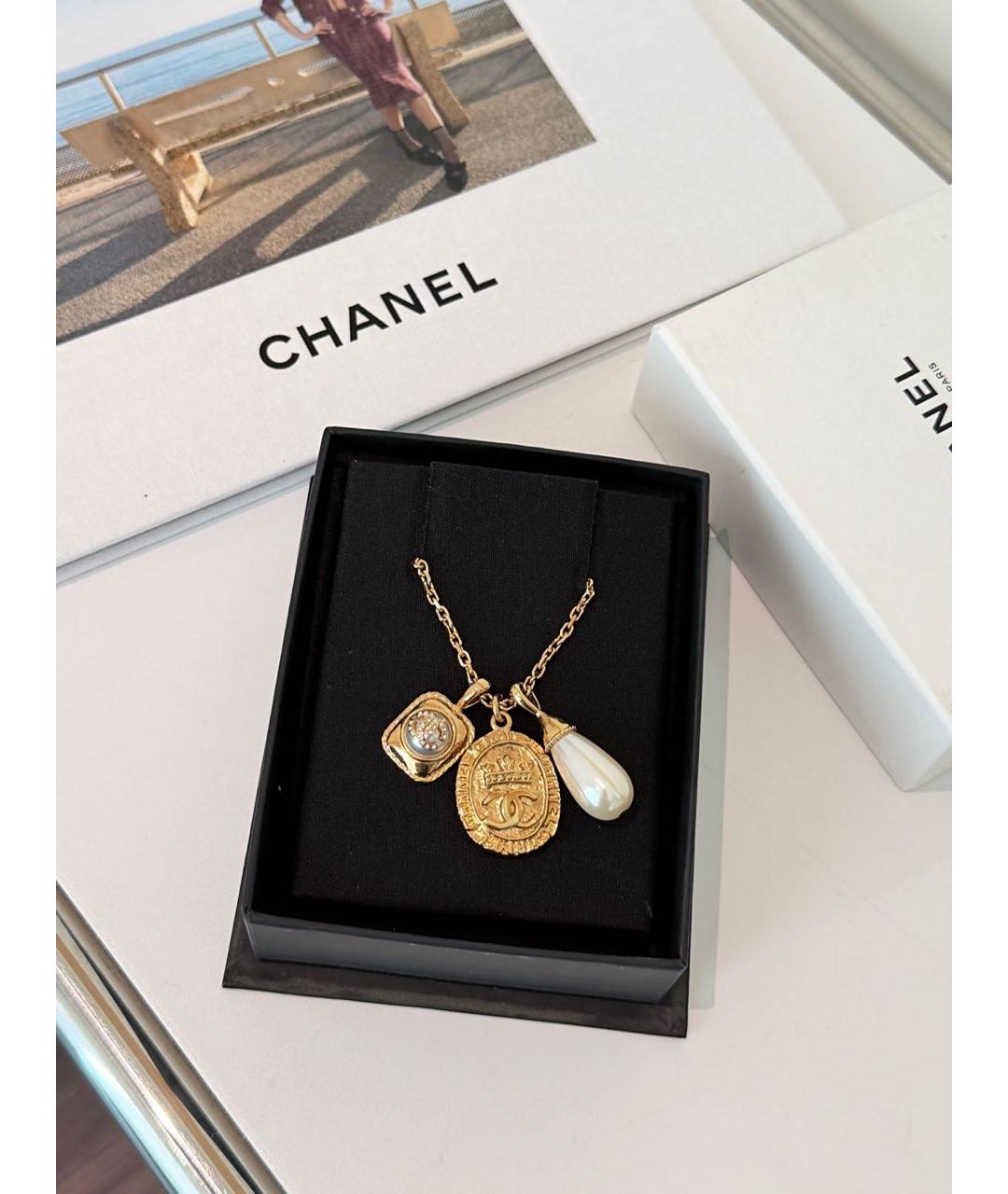 CHANEL Золотая подвеска, фото 5