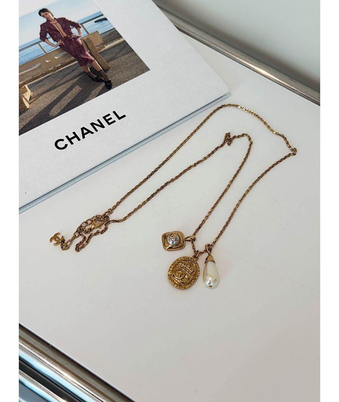 CHANEL Золотая подвеска, фото 4