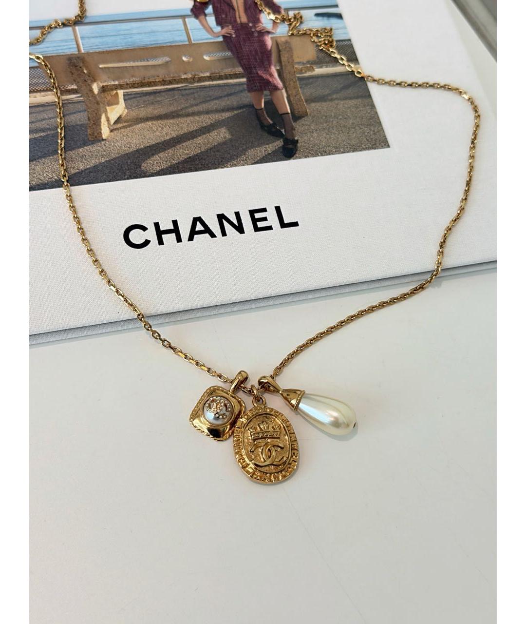 CHANEL Золотая подвеска, фото 3