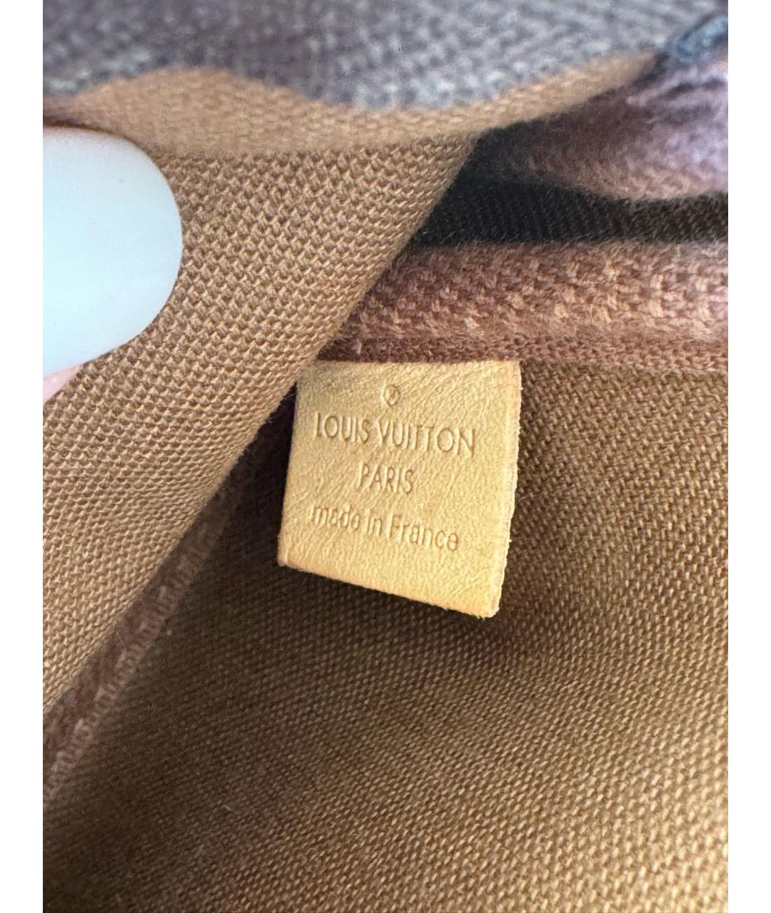 LOUIS VUITTON Коричневая сумка через плечо из канвы, фото 7