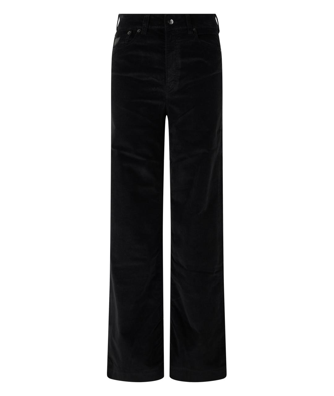 LOIS JEANS Черные хлопковые прямые брюки, фото 1