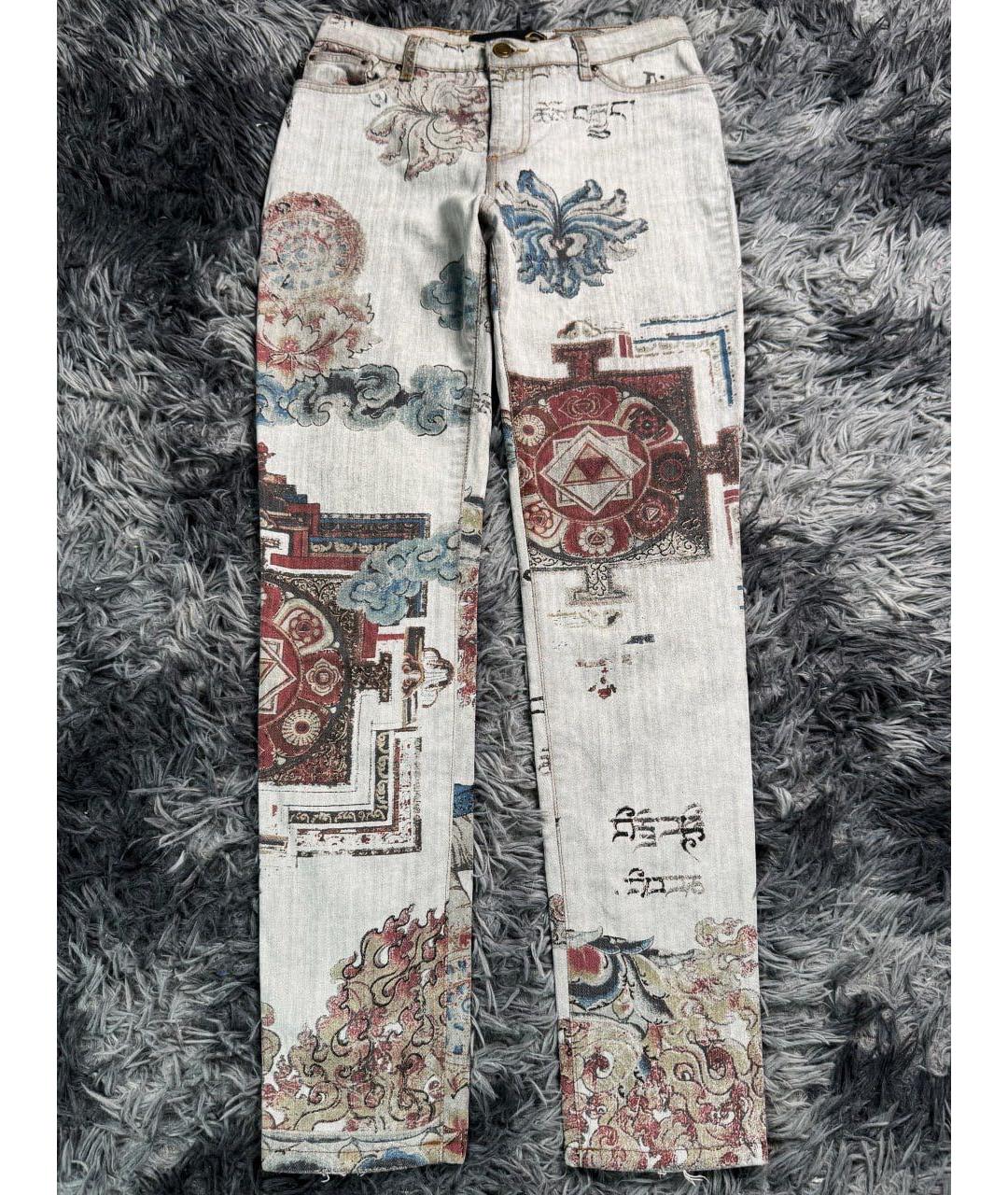 JUST CAVALLI Мульти хлопковые прямые джинсы, фото 8