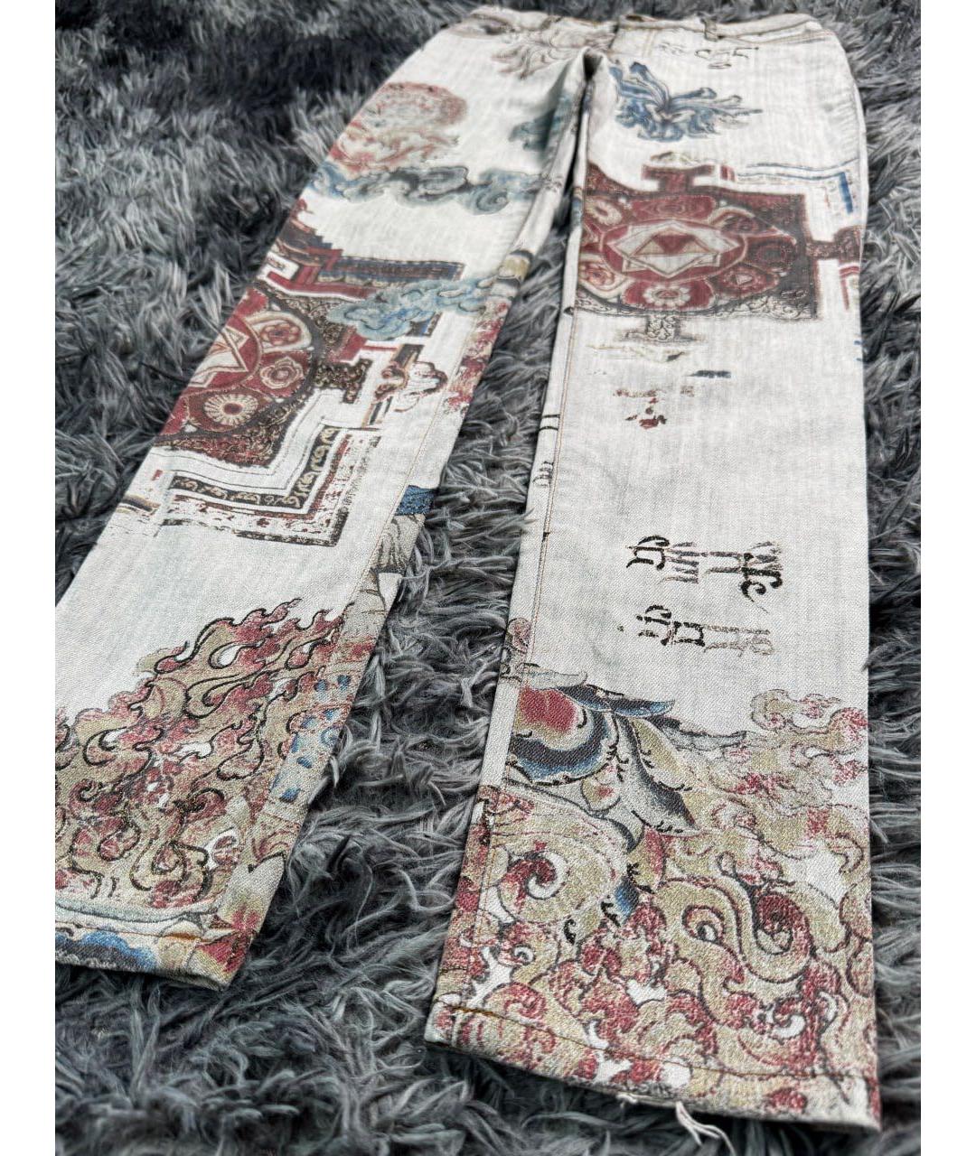 JUST CAVALLI Мульти хлопковые прямые джинсы, фото 6