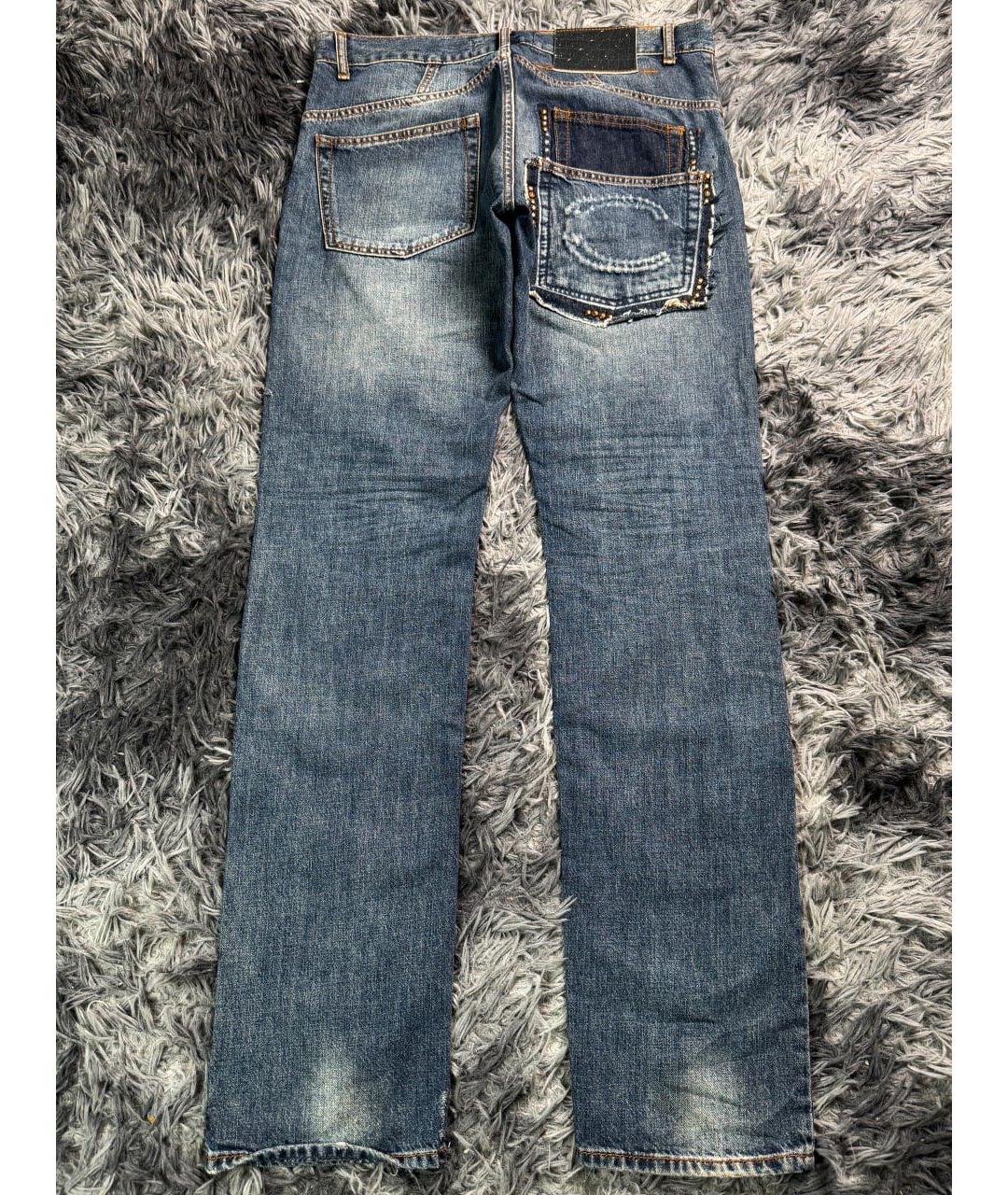 JUST CAVALLI Синие хлопковые джинсы скинни, фото 2