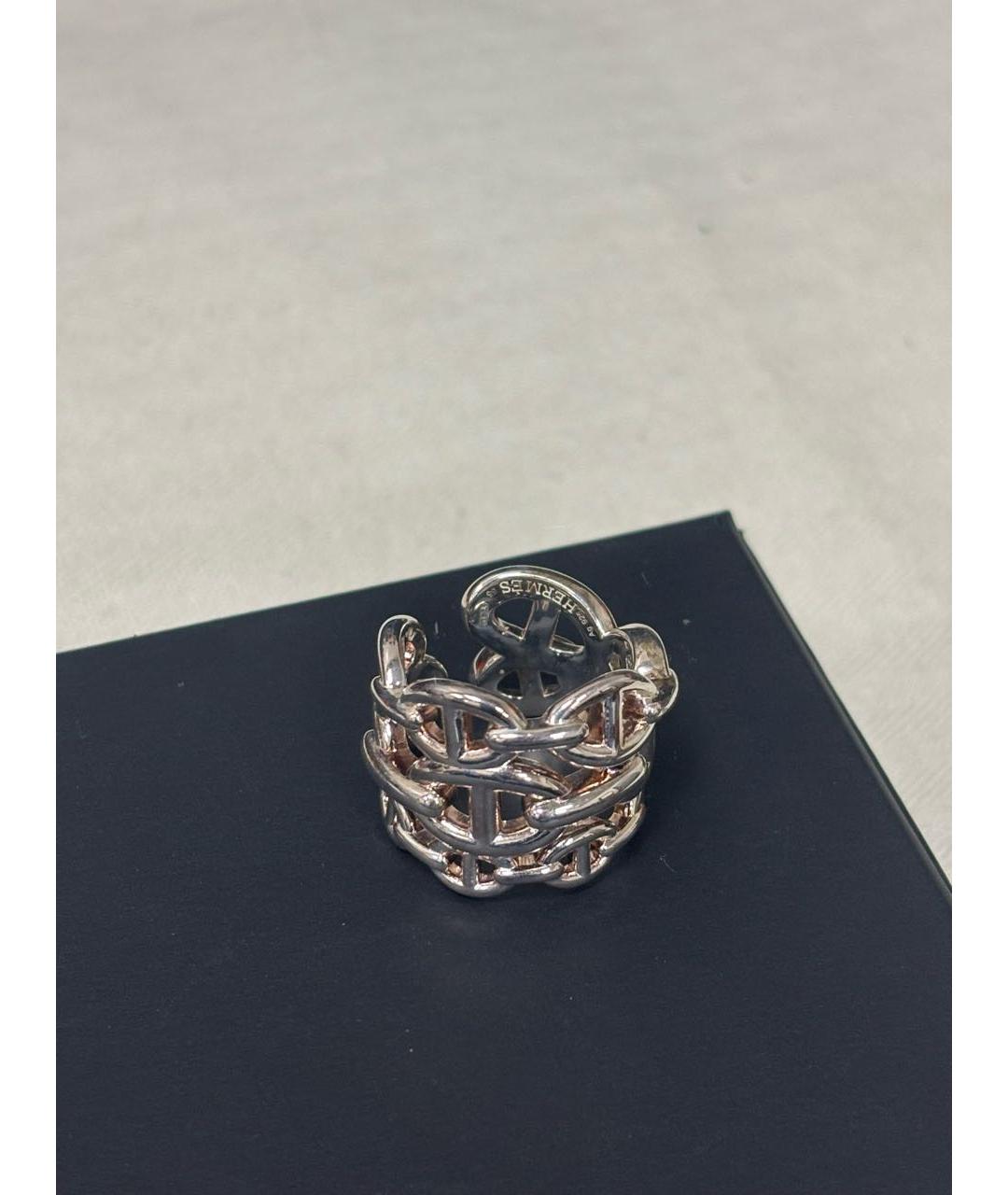 HERMES Серебряное кольцо, фото 7