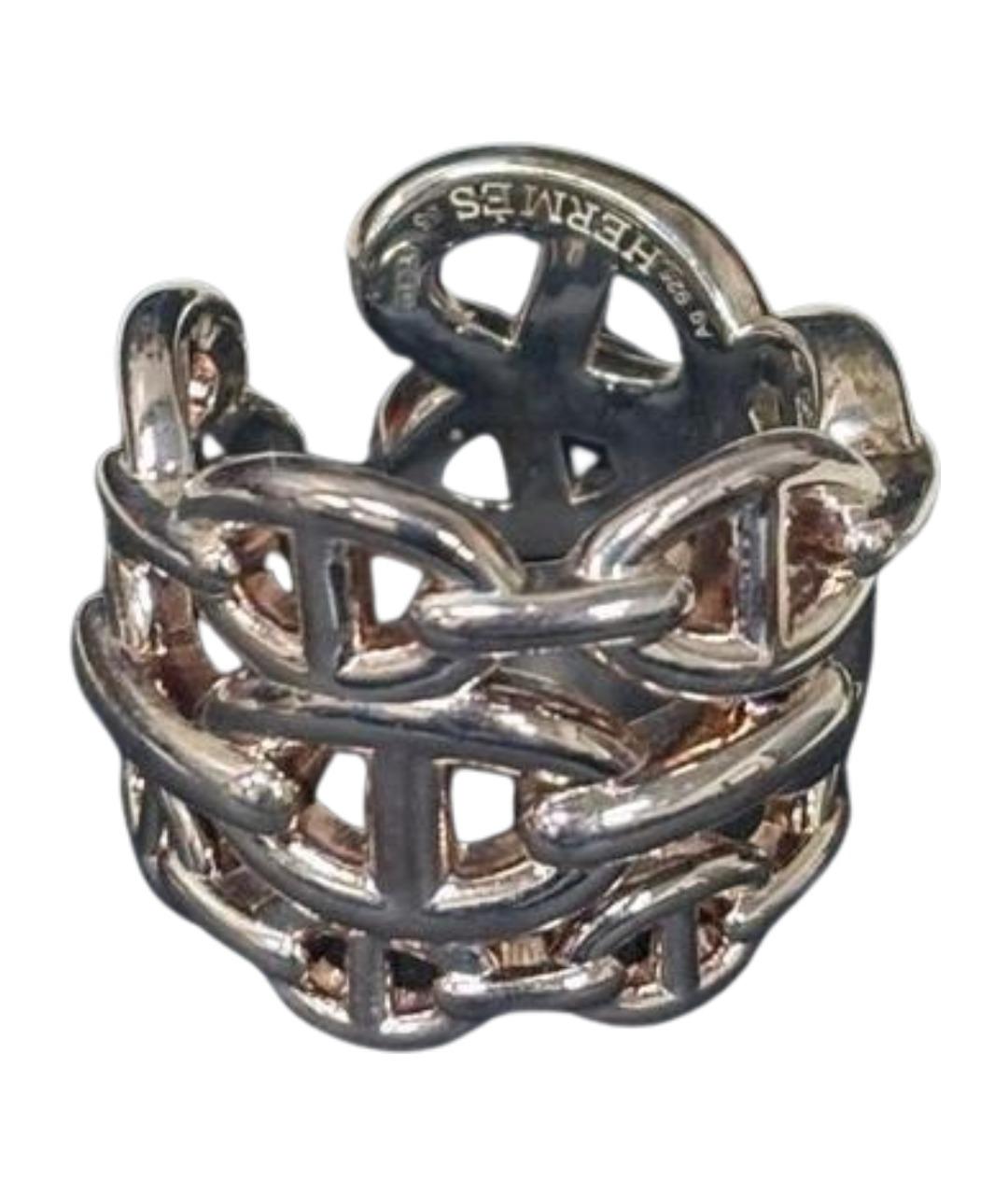 HERMES Серебряное кольцо, фото 1