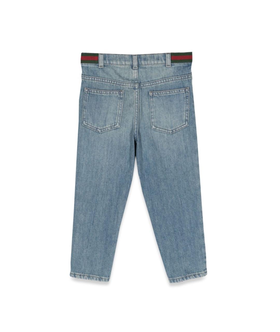 GUCCI Голубые хлопковые брюки и шорты, фото 2
