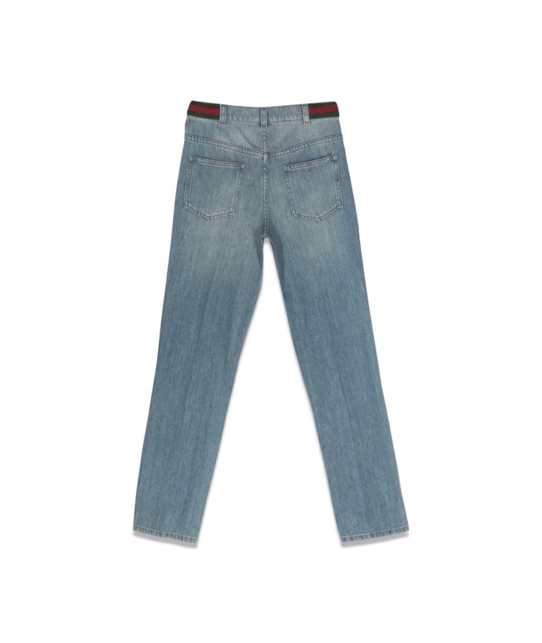 GUCCI Голубые хлопковые брюки и шорты, фото 2