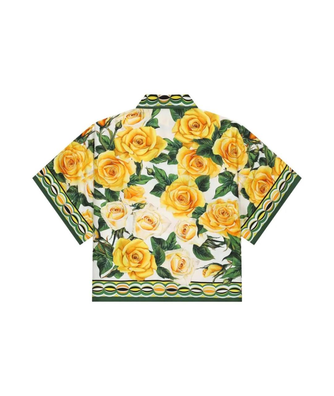 DOLCE&GABBANA Мульти шелковая рубашка/блузка, фото 2