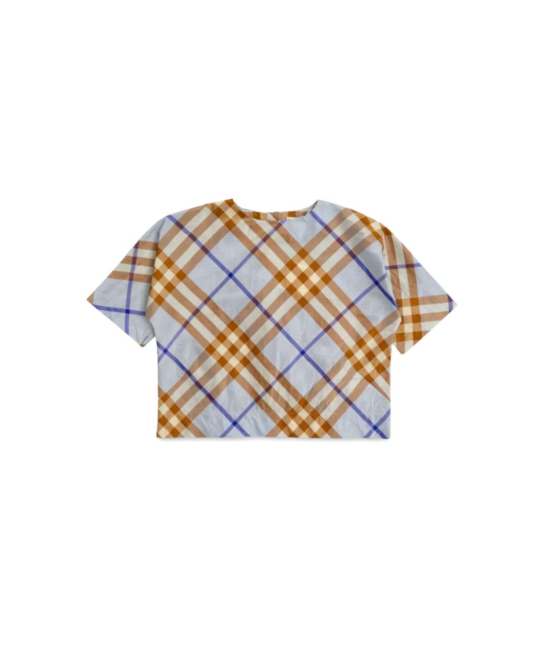 BURBERRY Мульти шелковая детская футболка, фото 5