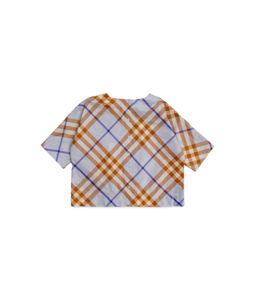 BURBERRY Мульти шелковая детская футболка, фото 2