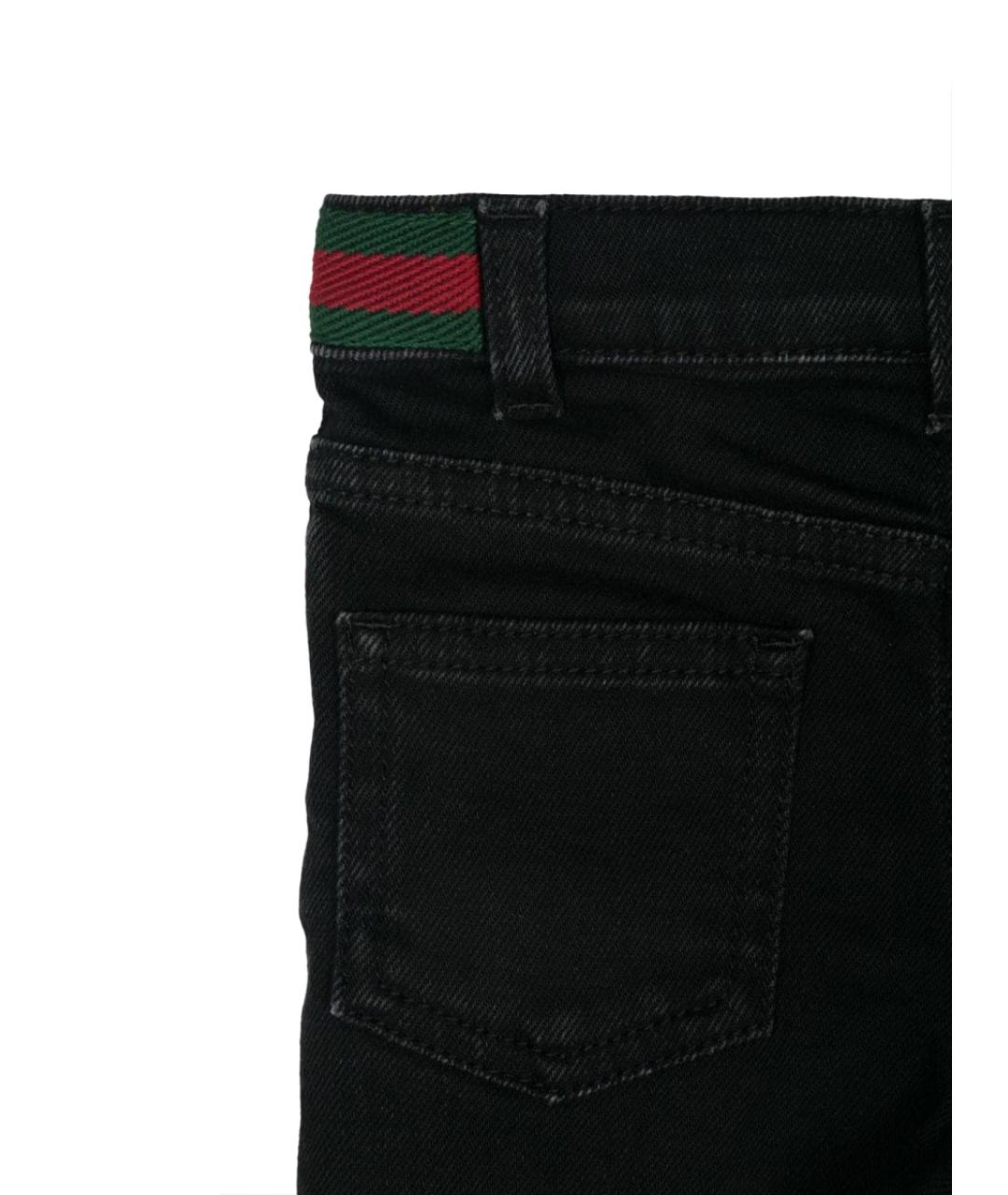 GUCCI Черные хлопковые джинсы, фото 3
