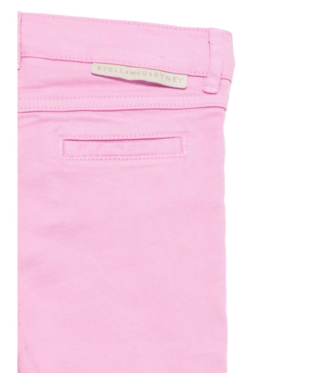 STELLA MCCARTNEY Розовые хлопковые детские джинсы, фото 3