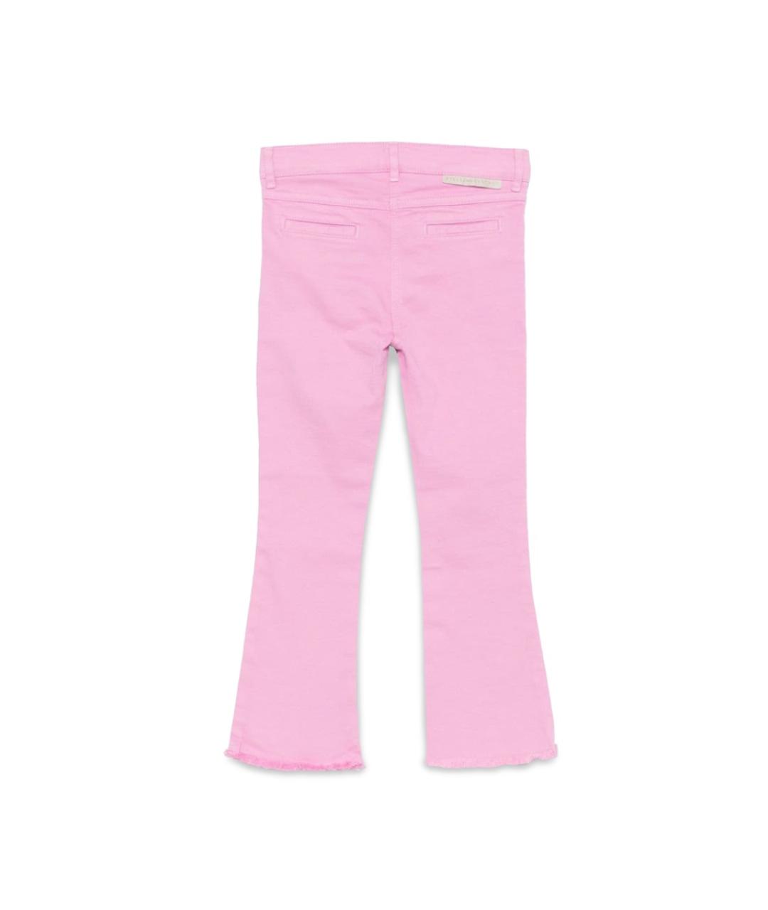 STELLA MCCARTNEY Розовые хлопковые детские джинсы, фото 2