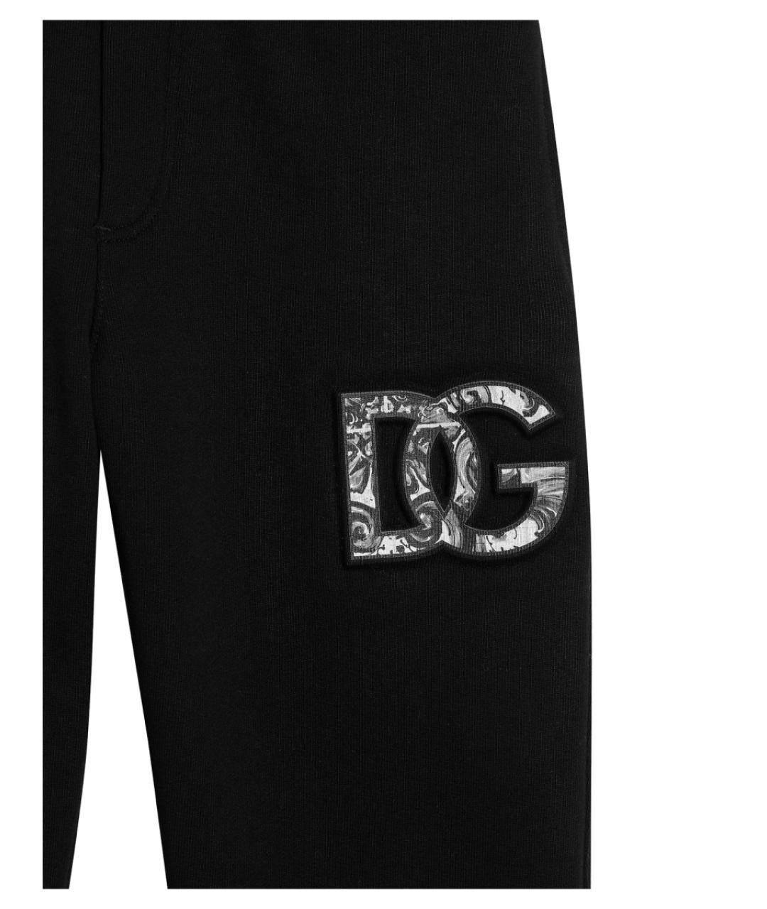 DOLCE&GABBANA Черные хлопковые брюки и шорты, фото 3