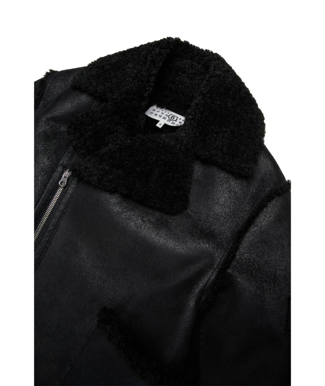 MM6 MAISON MARGIELA Черный полиэстеровый жакет / жилет, фото 3
