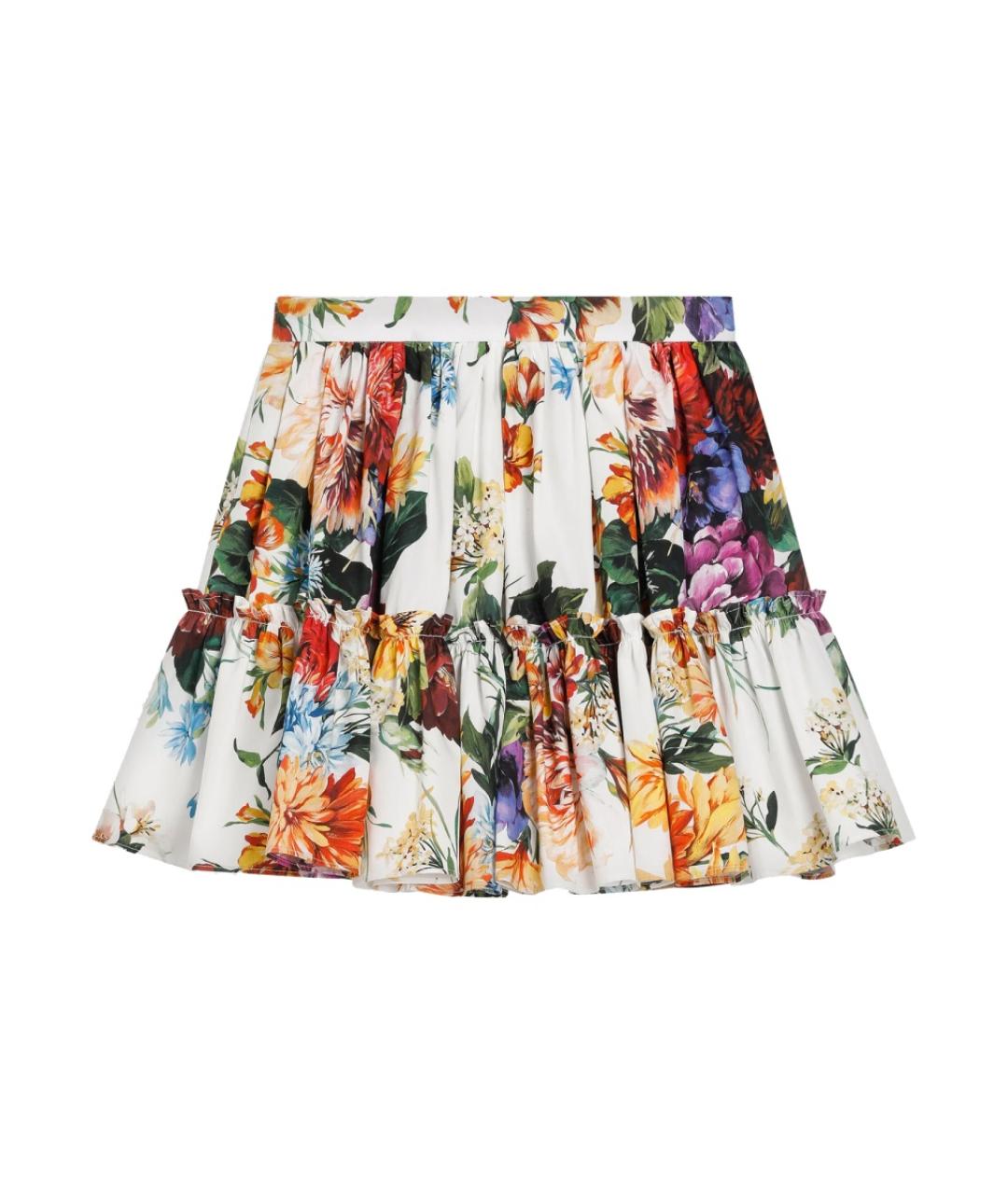 DOLCE&GABBANA Мульти хлопковая юбка, фото 2