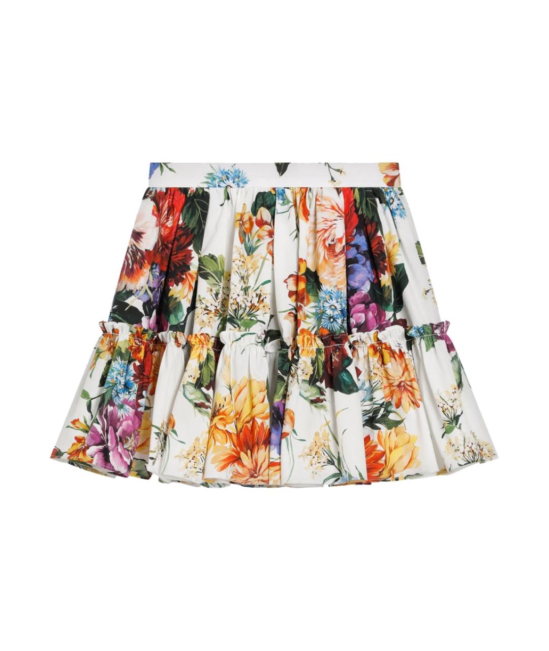 DOLCE&GABBANA Мульти хлопковая юбка, фото 1