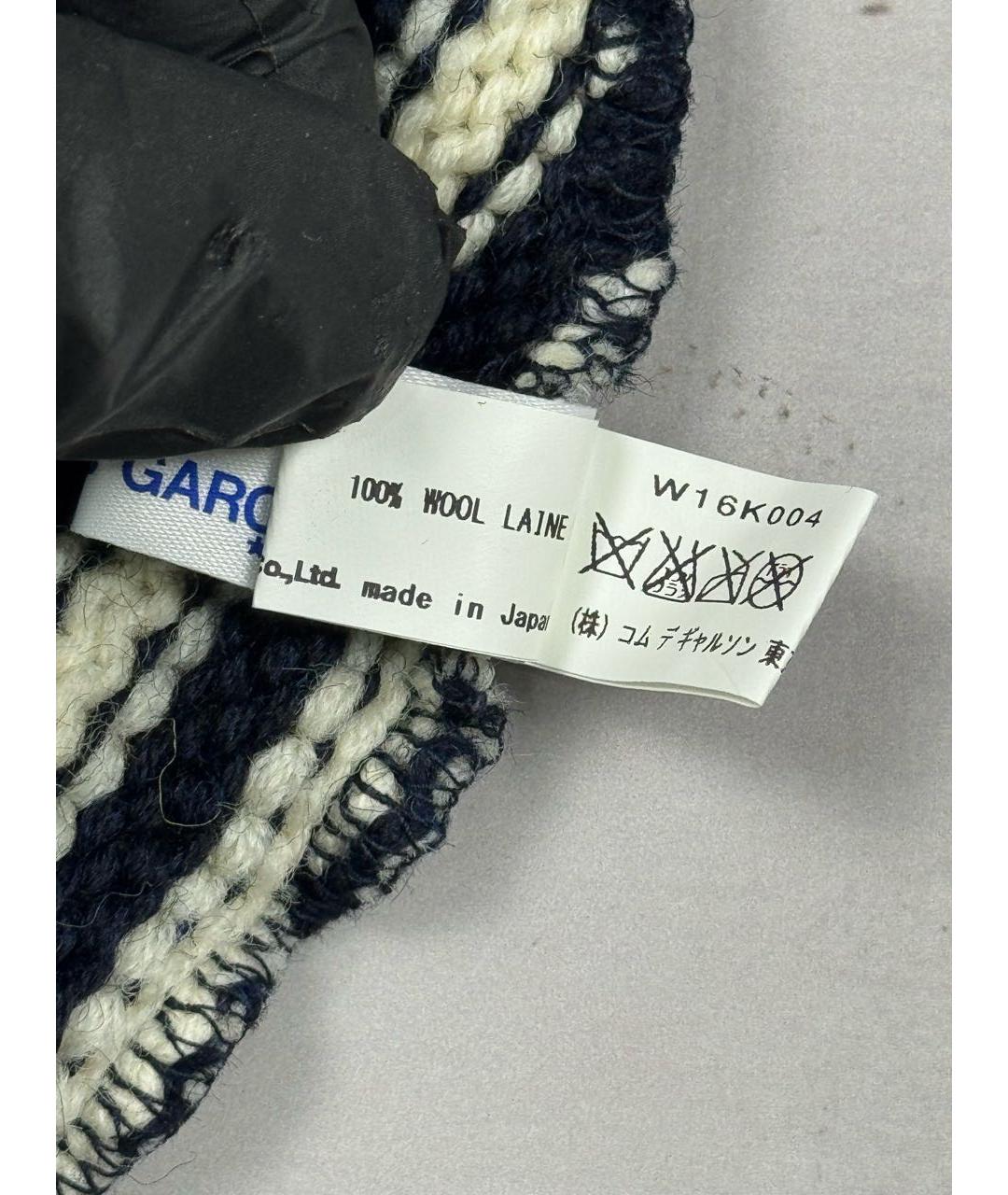 COMME DES GARÇONS Белая шерстяная шапка, фото 8