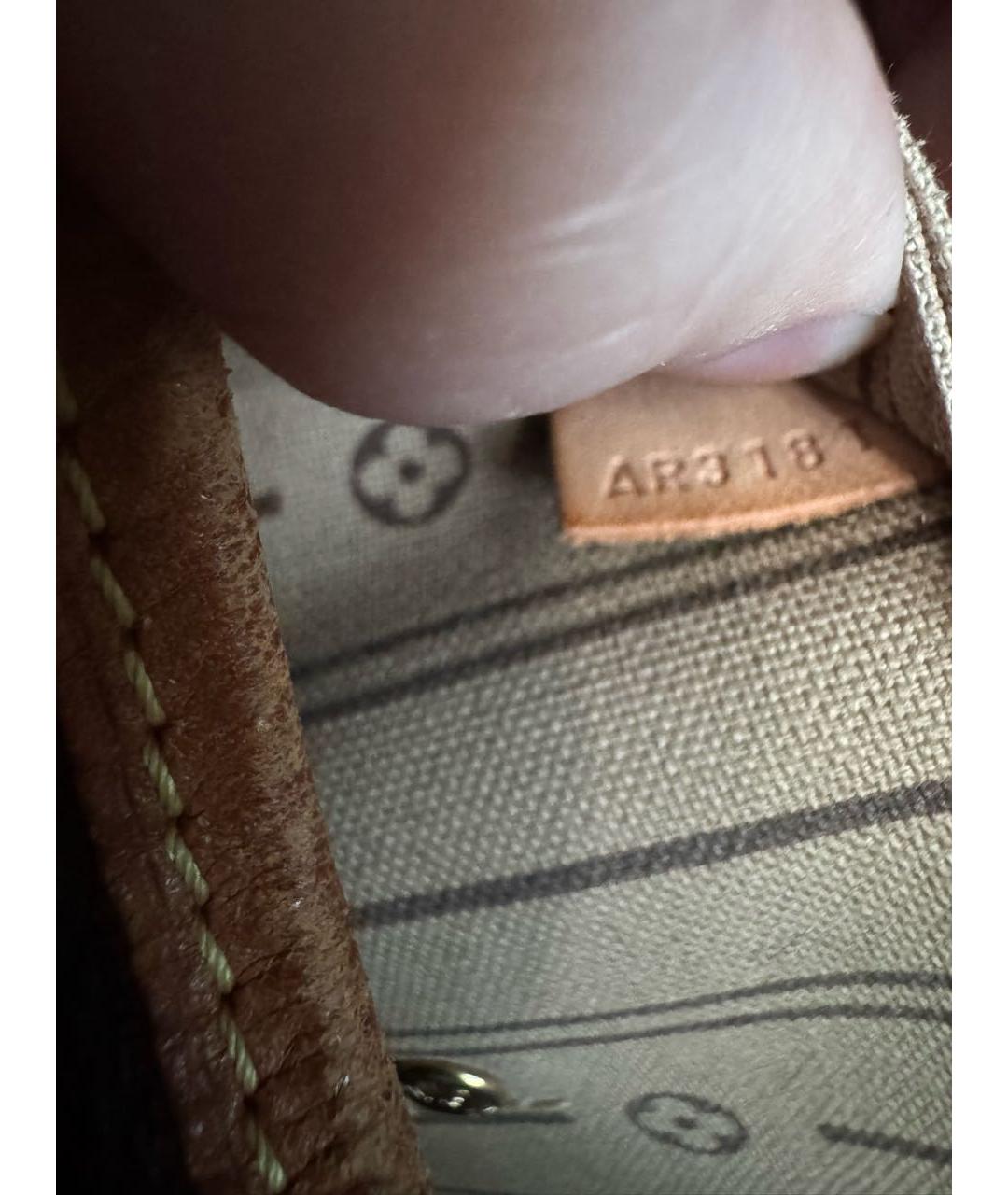 LOUIS VUITTON Коричневая сумка через плечо из канвы, фото 3