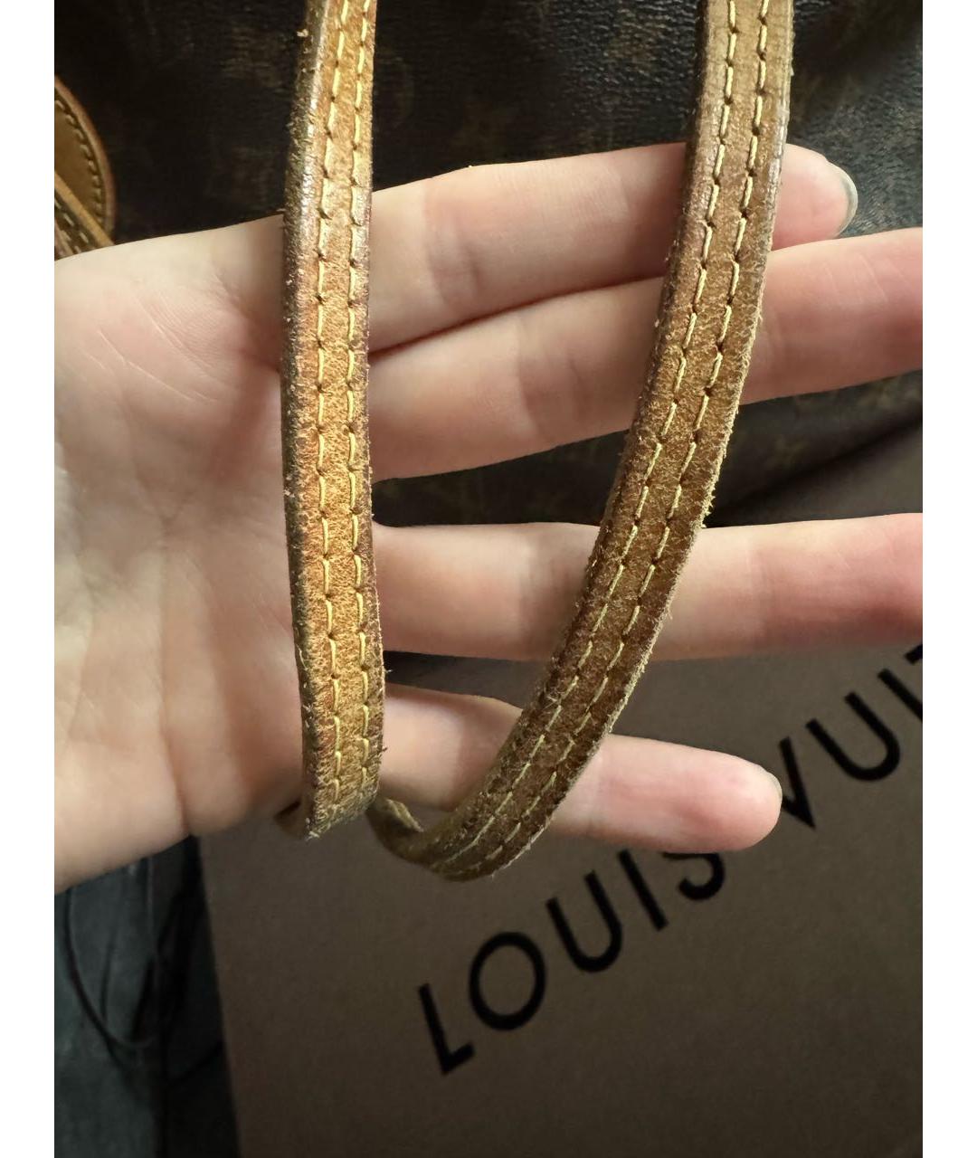 LOUIS VUITTON Коричневая сумка через плечо из канвы, фото 6