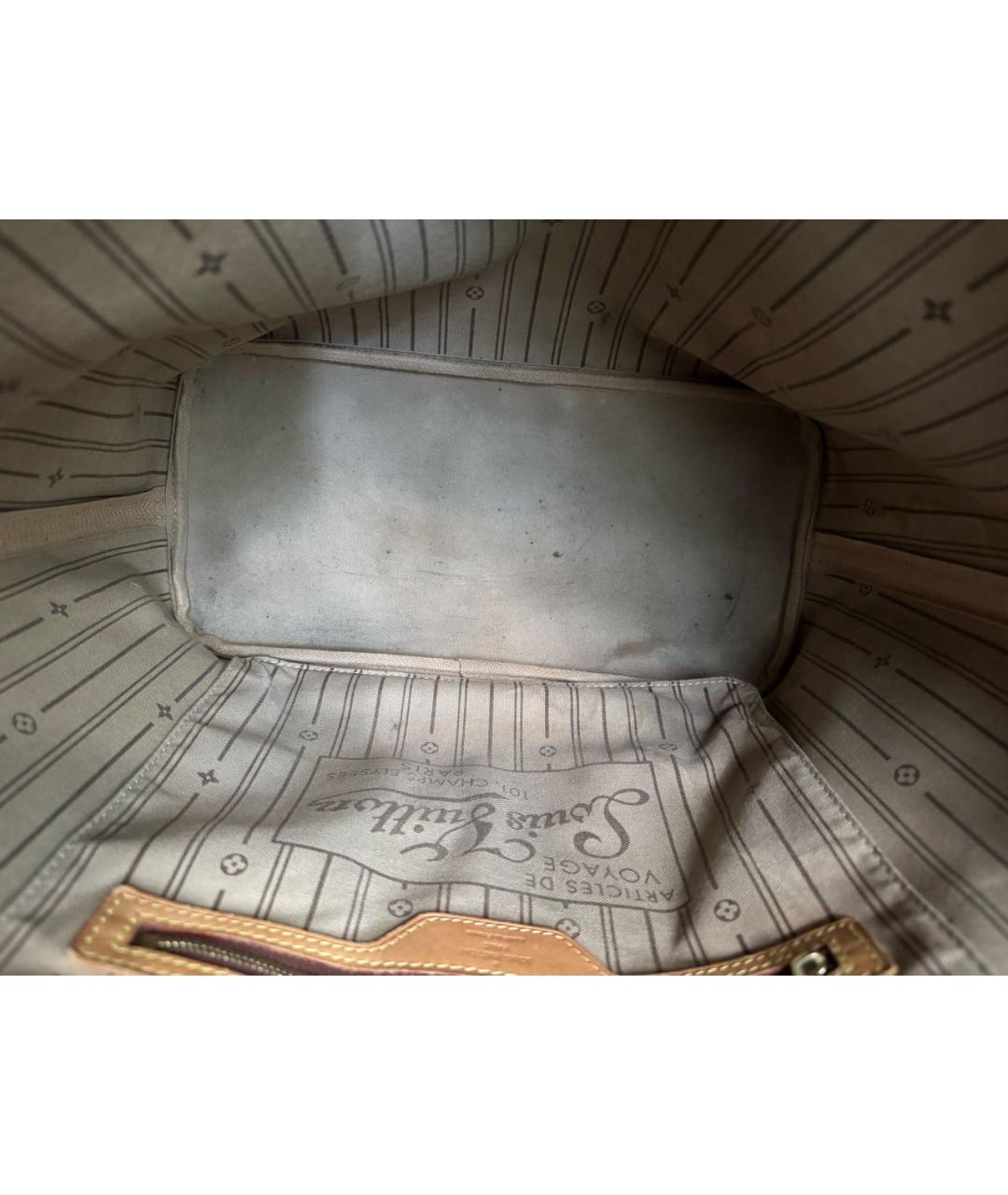 LOUIS VUITTON Коричневая сумка через плечо из канвы, фото 4