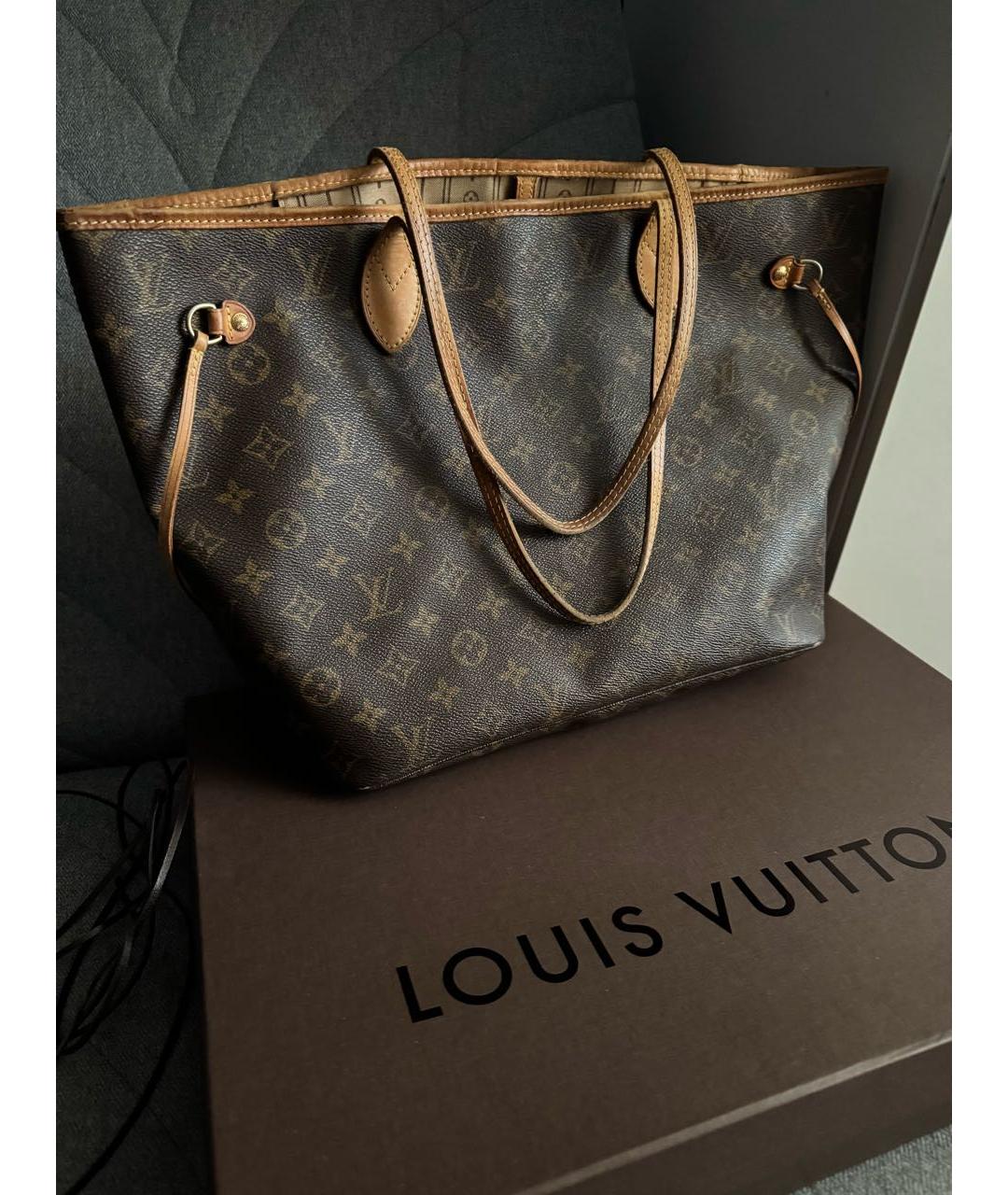 LOUIS VUITTON Коричневая сумка через плечо из канвы, фото 9