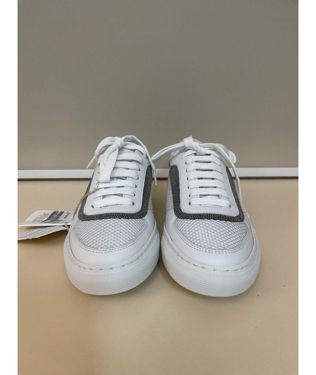 BRUNELLO CUCINELLI Белые кроссовки, фото 2