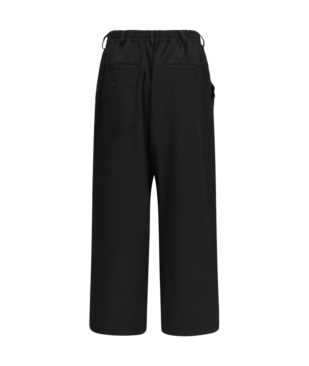 Y-3 Черные шерстяные повседневные брюки, фото 2