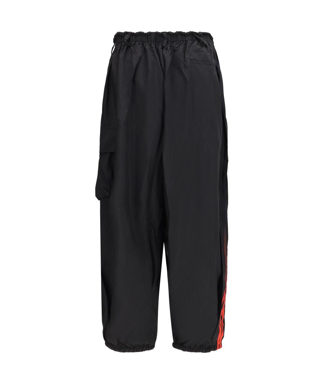 Y-3 Черные полиамидовые повседневные брюки, фото 2