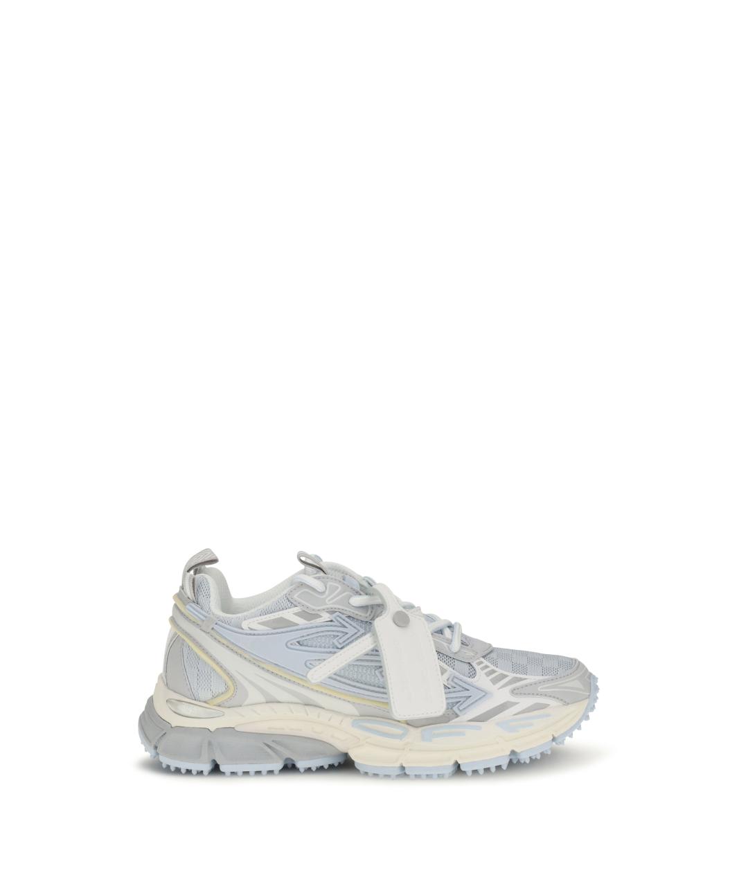 OFF-WHITE Голубые текстильные кроссовки, фото 1