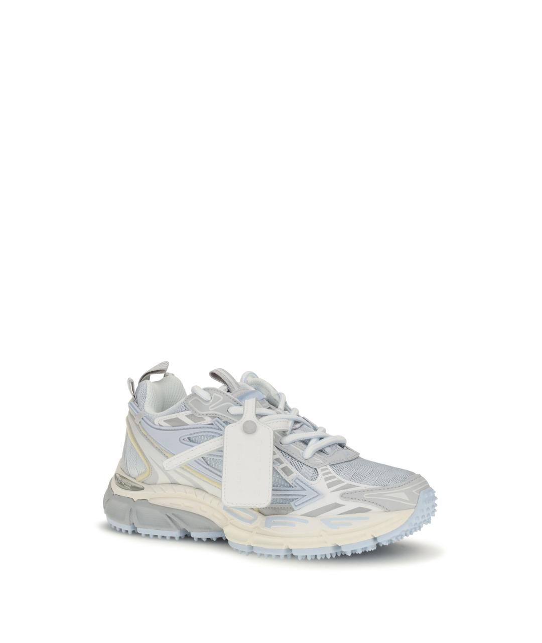 OFF-WHITE Голубые текстильные кроссовки, фото 2