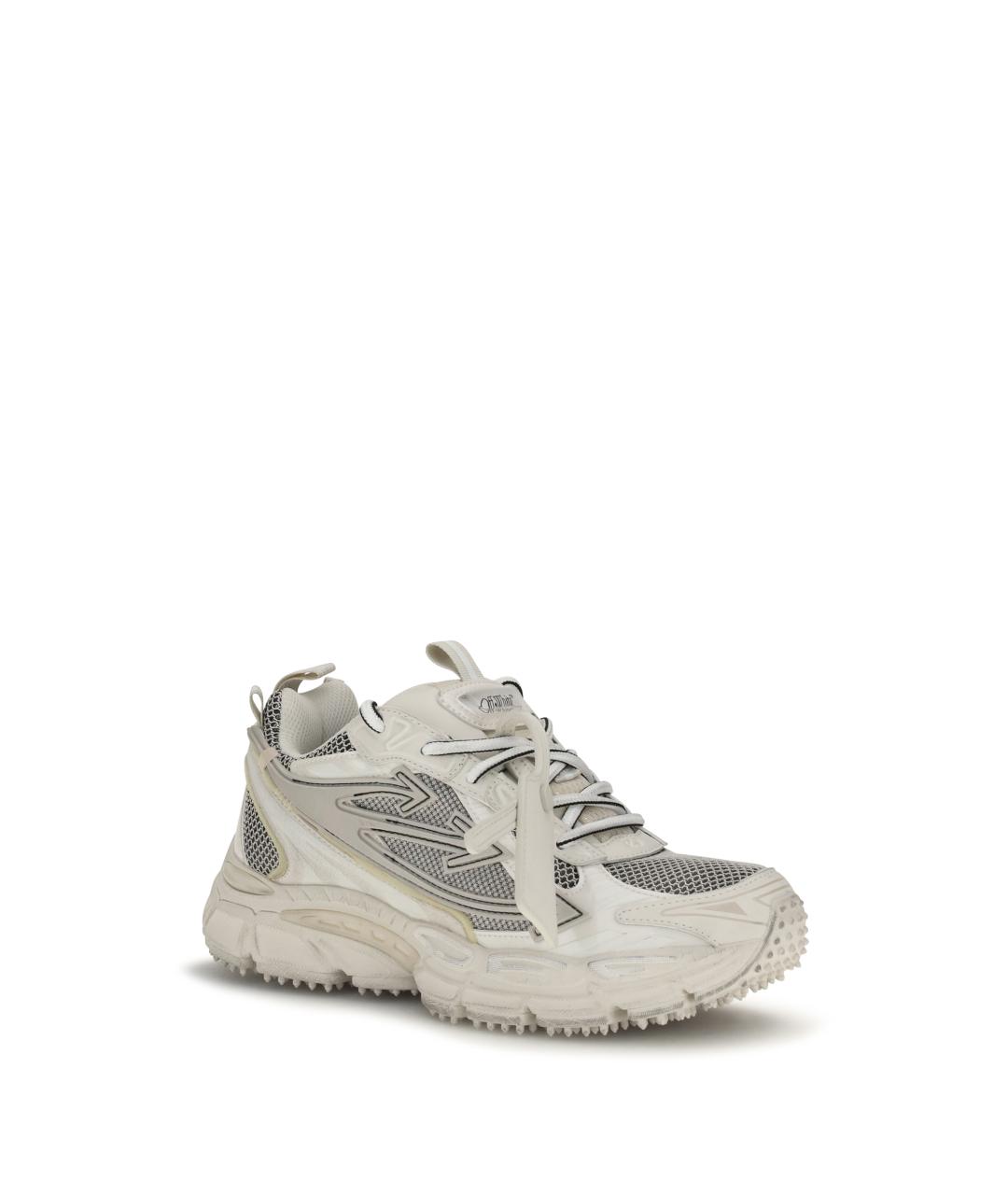 OFF-WHITE Бежевые текстильные кроссовки, фото 2