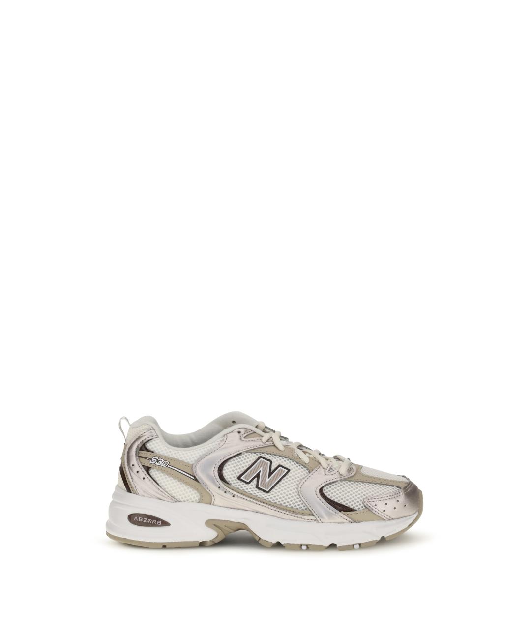 NEW BALANCE Бежевые синтетические кроссовки, фото 1