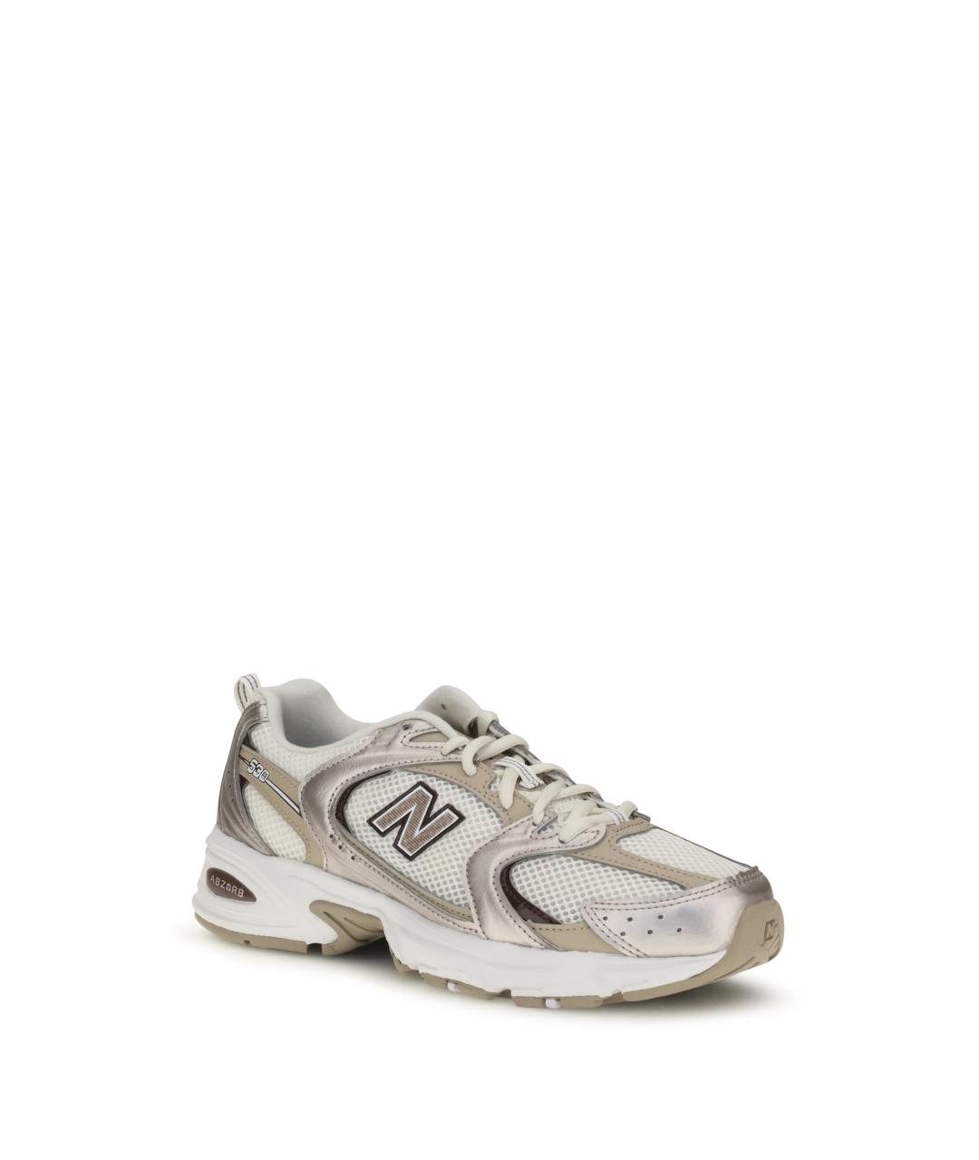 NEW BALANCE Бежевые синтетические кроссовки, фото 2