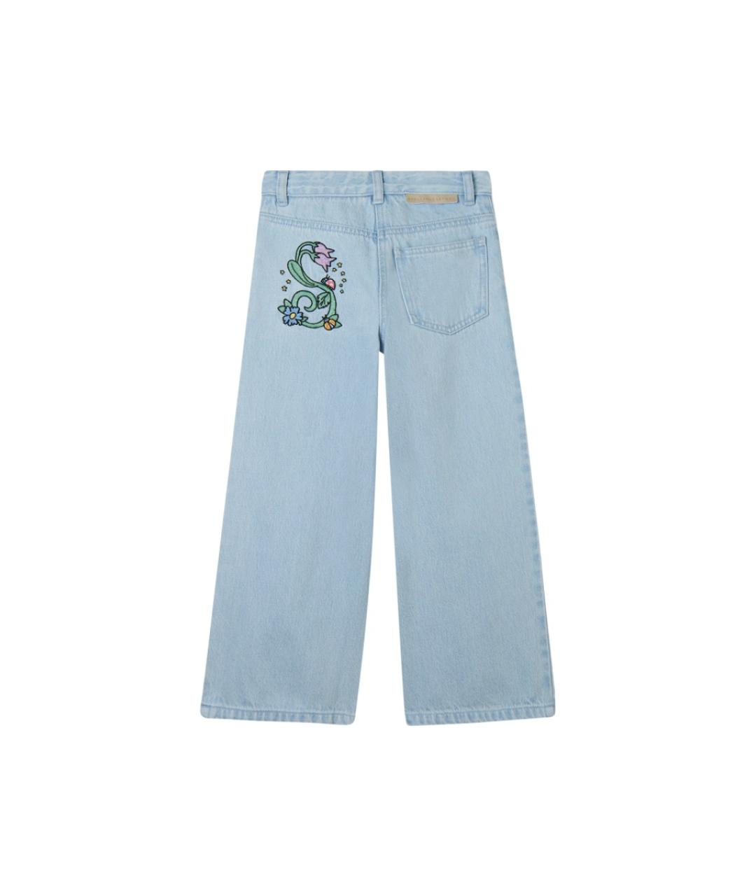 STELLA MCCARTNEY Голубые хлопковые детские джинсы, фото 2