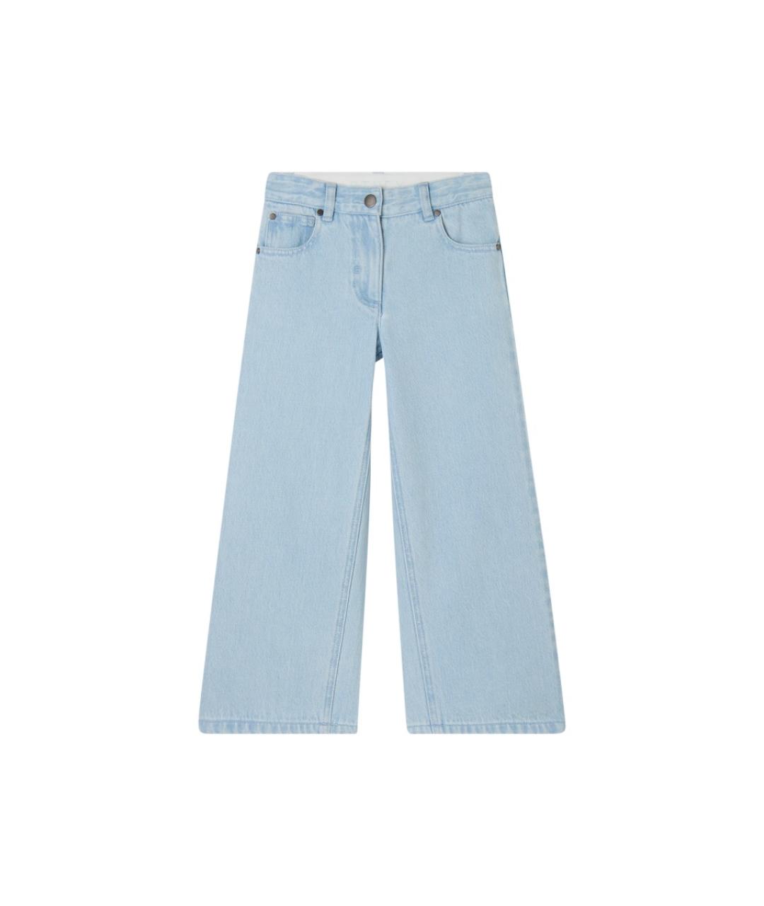 STELLA MCCARTNEY Голубые хлопковые детские джинсы, фото 3