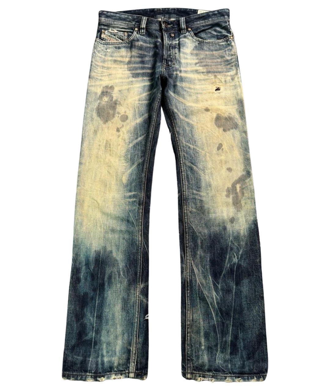 DIESEL Синие хлопковые джинсы скинни, фото 1