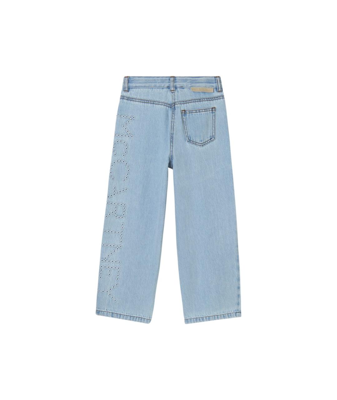 STELLA MCCARTNEY Голубые хлопковые детские джинсы, фото 2
