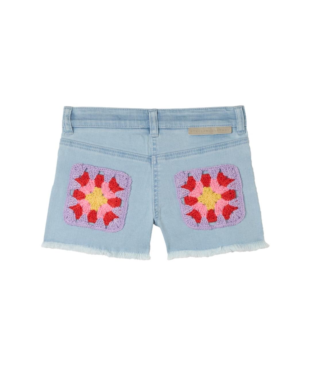 STELLA MCCARTNEY Голубые хлопковые брюки и шорты, фото 2