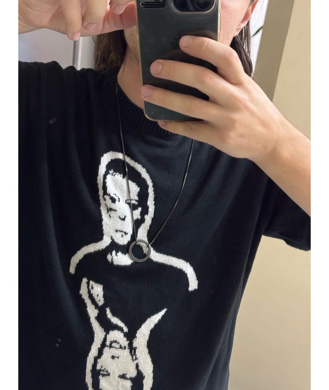 YOHJI YAMAMOTO Черная латунная цепочка/подвеска, фото 7