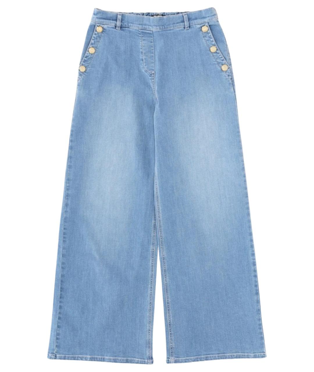 BALMAIN Голубые хлопковые детские джинсы, фото 1
