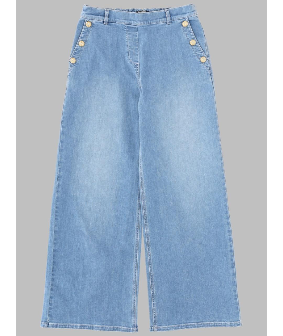 BALMAIN Голубые хлопковые детские джинсы, фото 3