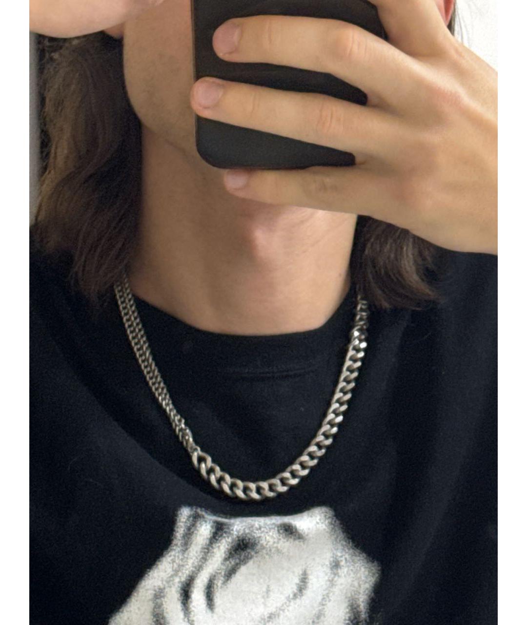 YOHJI YAMAMOTO Серебряная латунная цепочка/подвеска, фото 8
