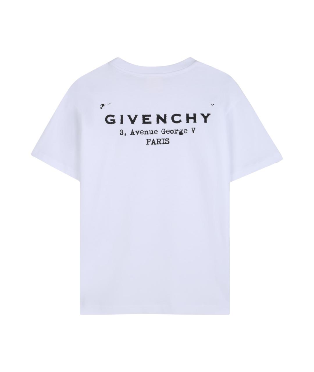 GIVENCHY Белый хлопковый детская футболка / топ, фото 2
