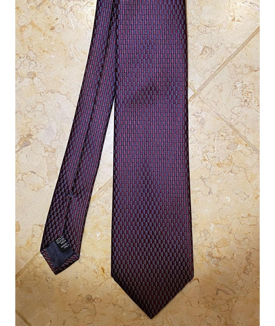 ERMENEGILDO ZEGNA Красный шелковый галстук, фото 2