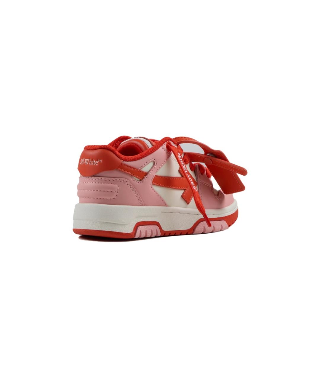 OFF-WHITE Розовые текстильные кеды, фото 2