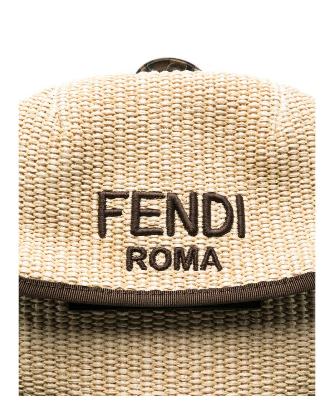 FENDI Бежевый рюкзак, фото 3
