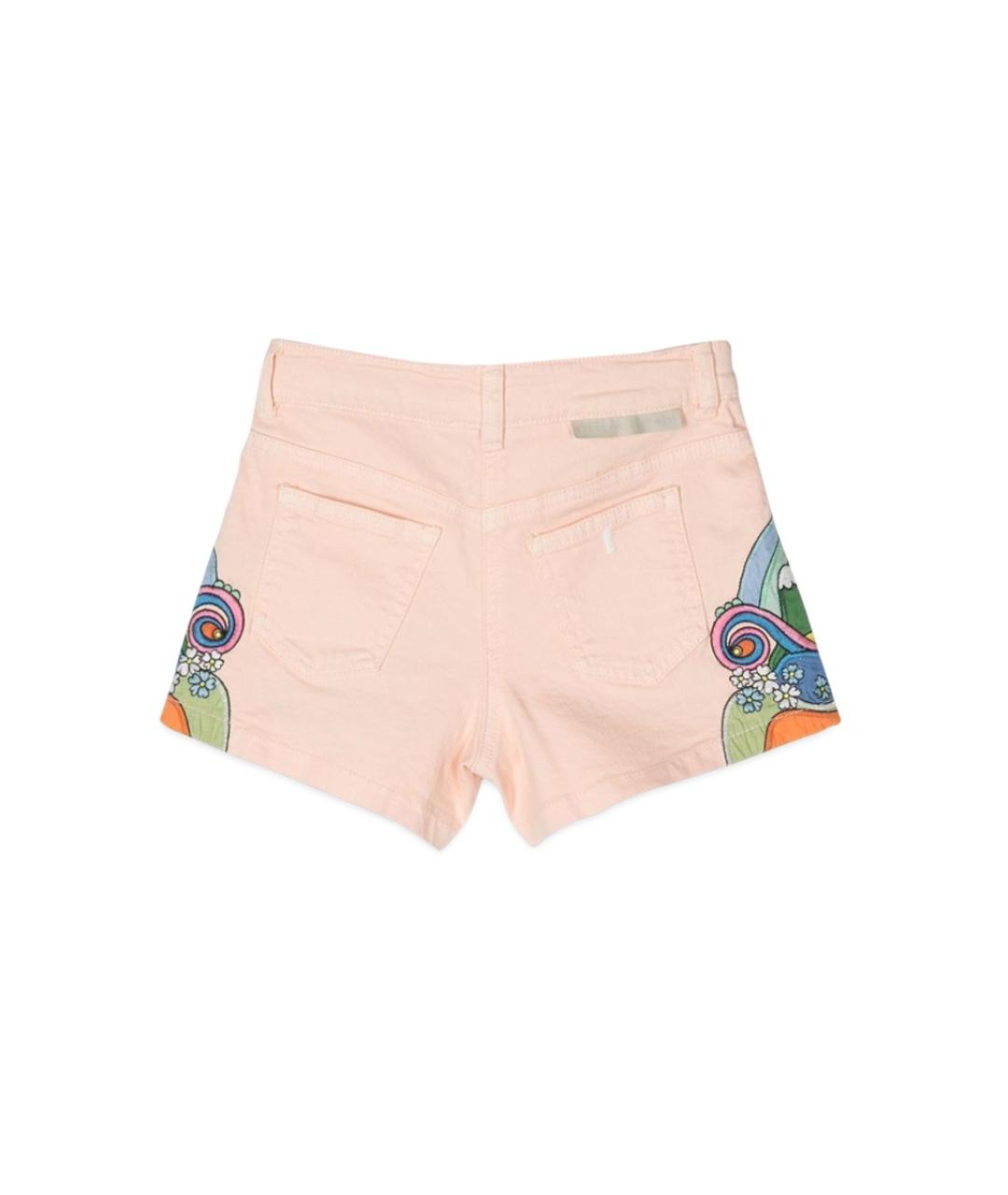 STELLA MCCARTNEY Розовые хлопковые брюки и шорты, фото 2